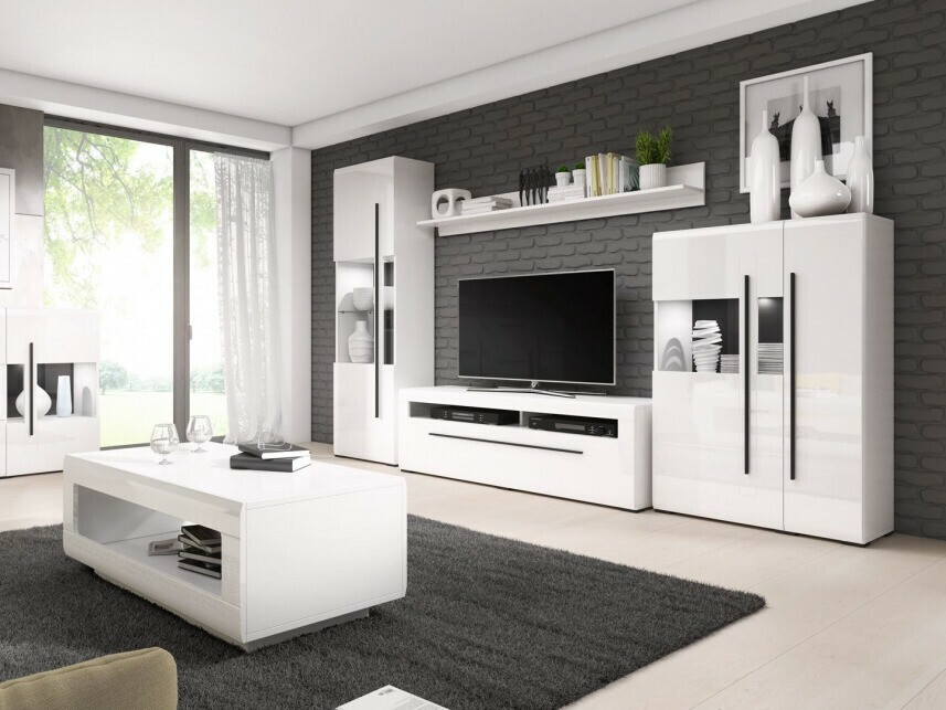 Polica Ophsalu 110 (Bijela + Sjajno bijela)