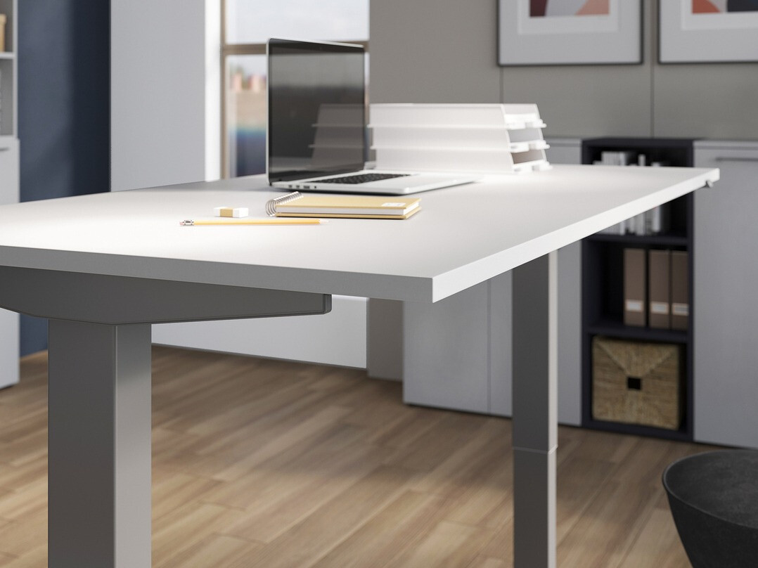Radni stol podesiv po visini Eliromo 109 (Svijetlo siva + Siva)