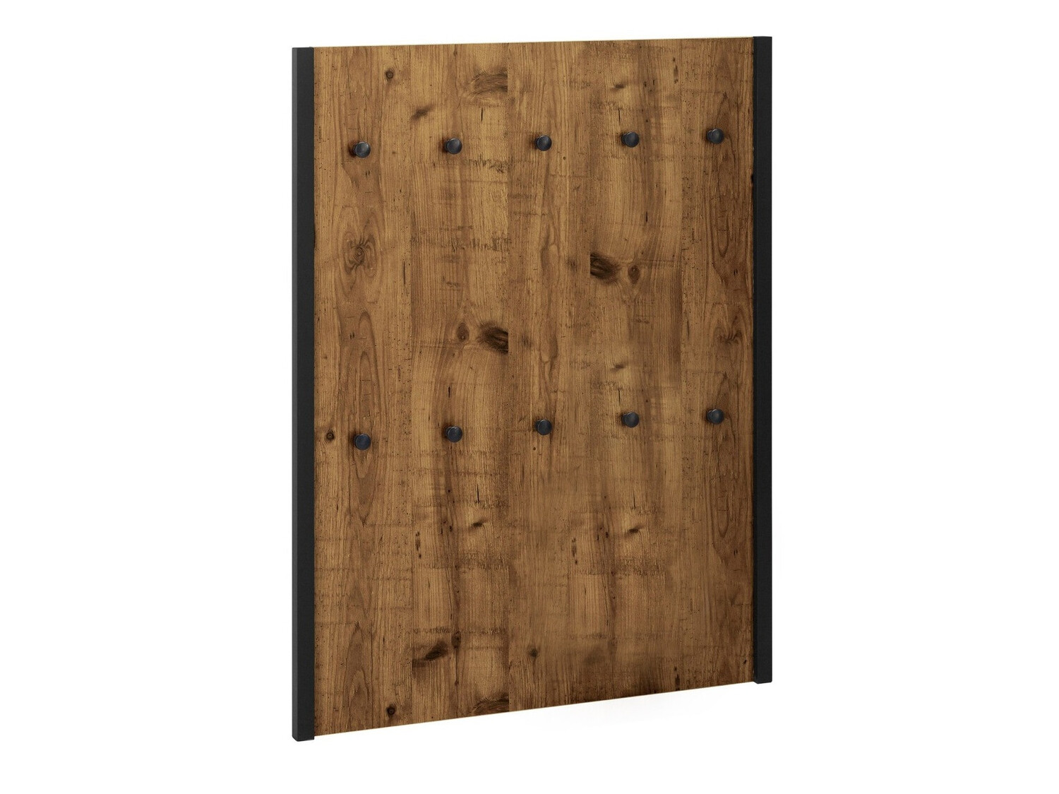 Vješalica Larnovo 101 (Tamni hrast + Crna)