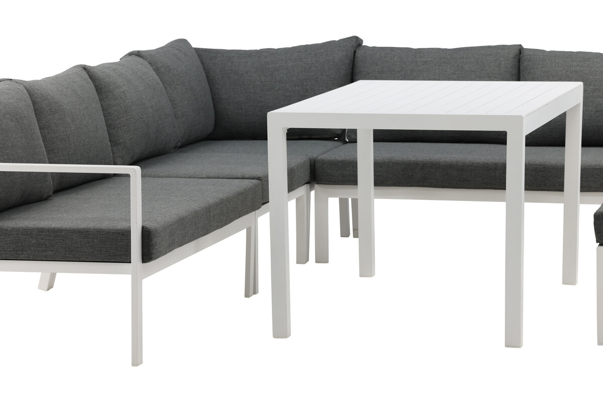 Set vrtnog namještaja Dallas 3119 (Bijela + Siva)