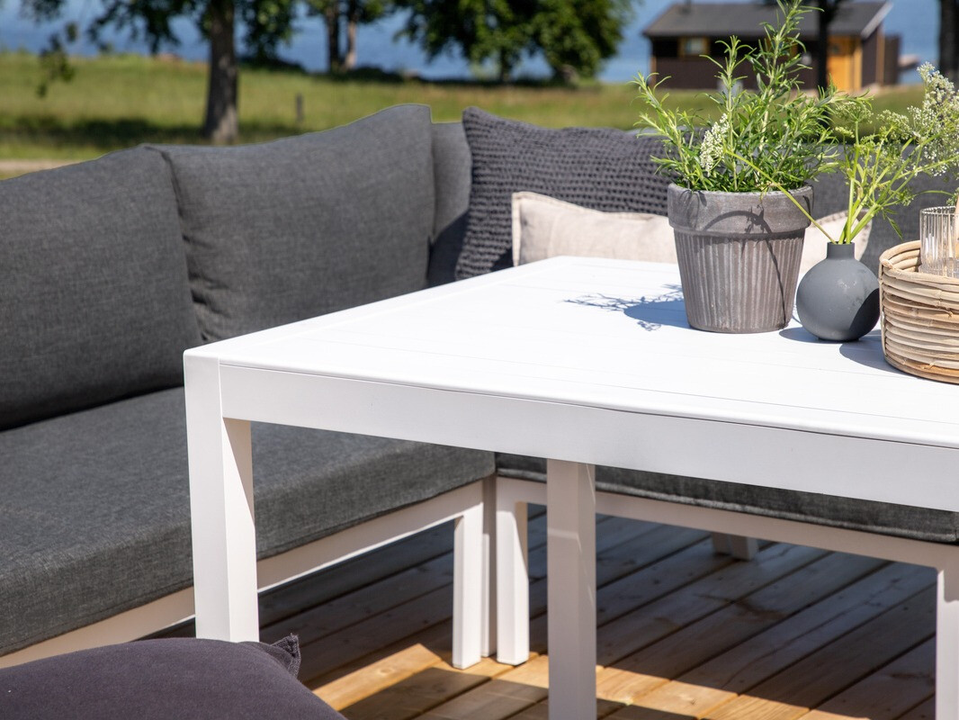 Set vrtnog namještaja Dallas 3119 (Bijela + Siva)