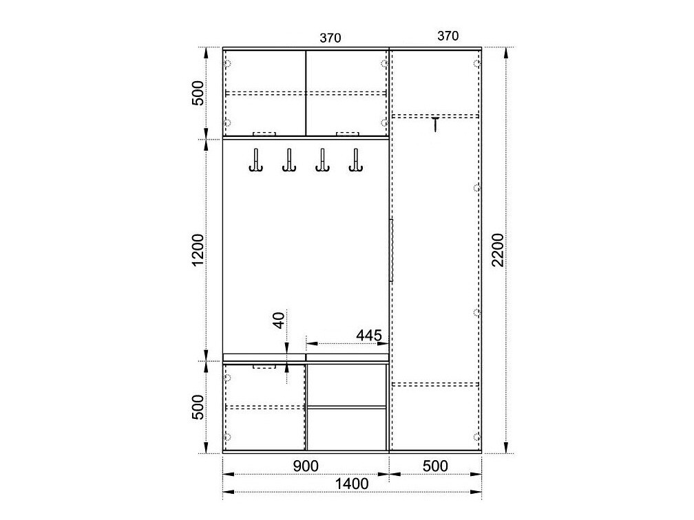 Set za hodnik Portland 349