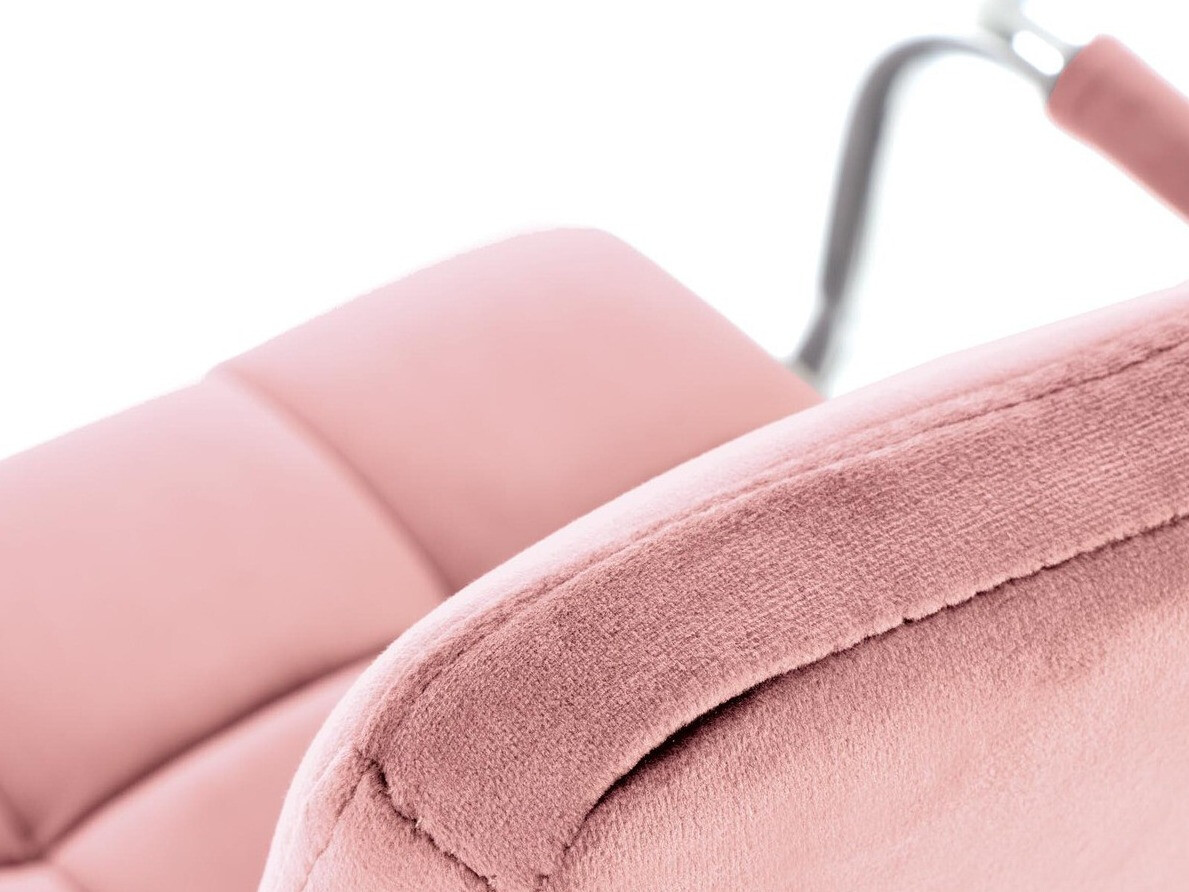 Uredska stolica Houston 1198 (Svijetlo ružičasta + Srebro)