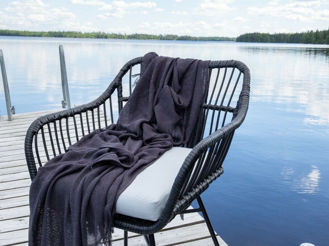 Balkonska garnitura Dallas 3117 (Crna)