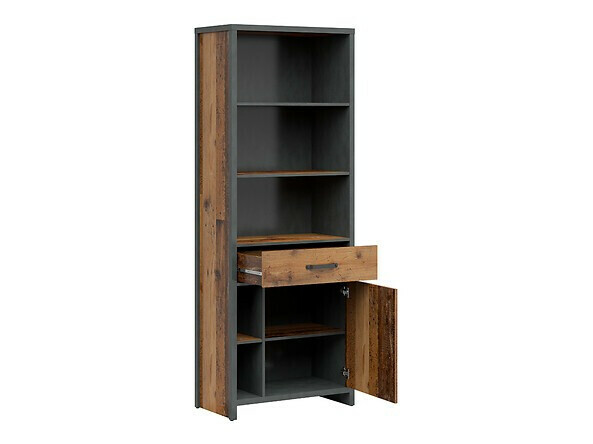 Polica Belsera 106 (Smeđa + Siva Matera)