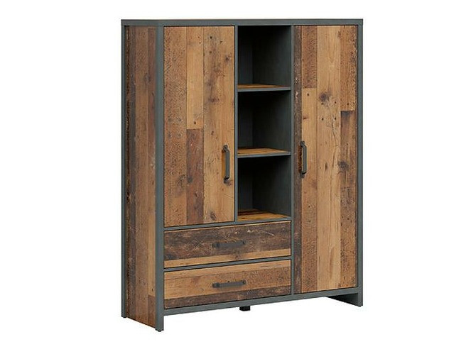 Polica Belsera 107 (Smeđa + Siva Matera)