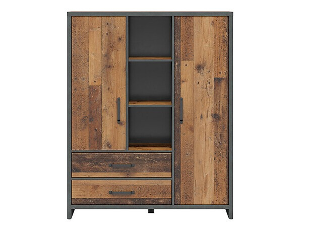 Polica Belsera 107 (Smeđa + Siva Matera)