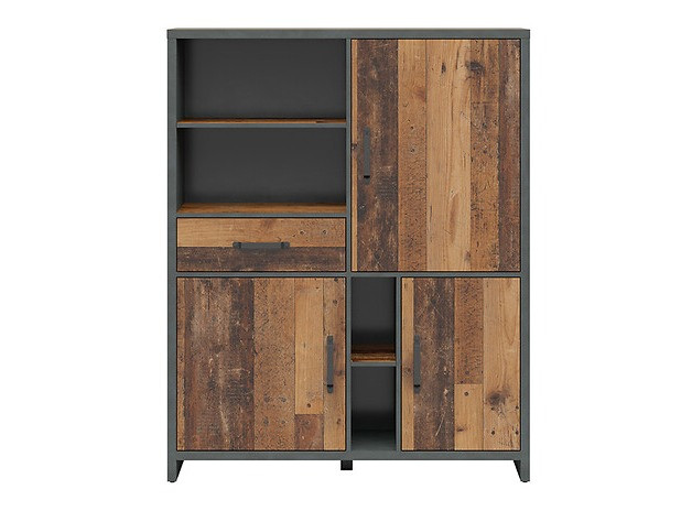 Polica Belsera 108 (Smeđa + Siva Matera)