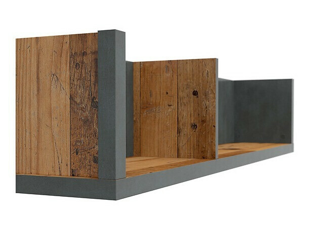 Zidna polica Belsera 109 (Smeđa + Siva Matera)