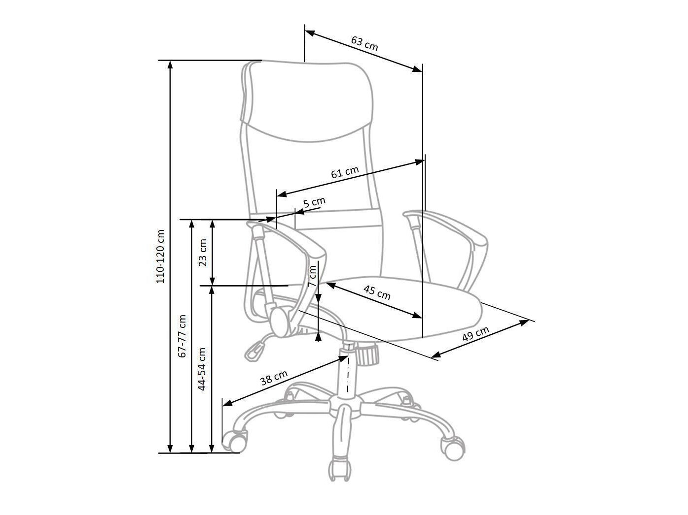 Uredska stolica Houston 429 (Crna)