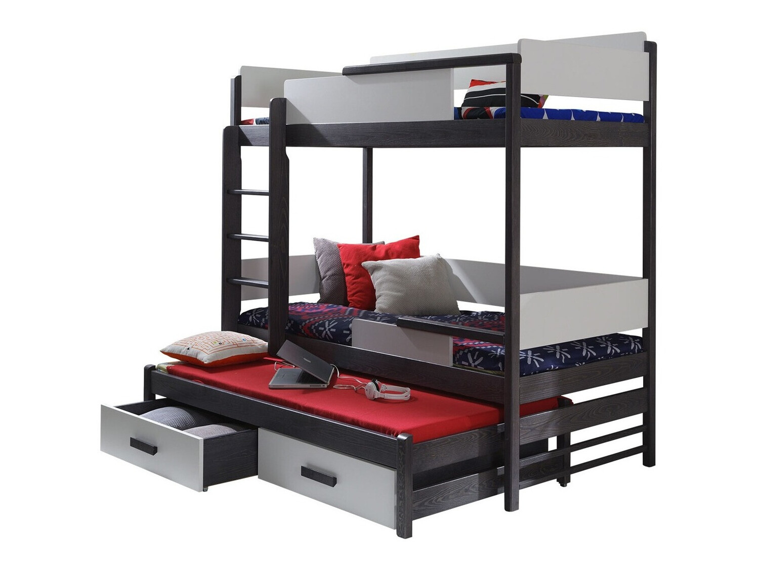 Krevet na kat Henderson 114 (Grafit + Siva)