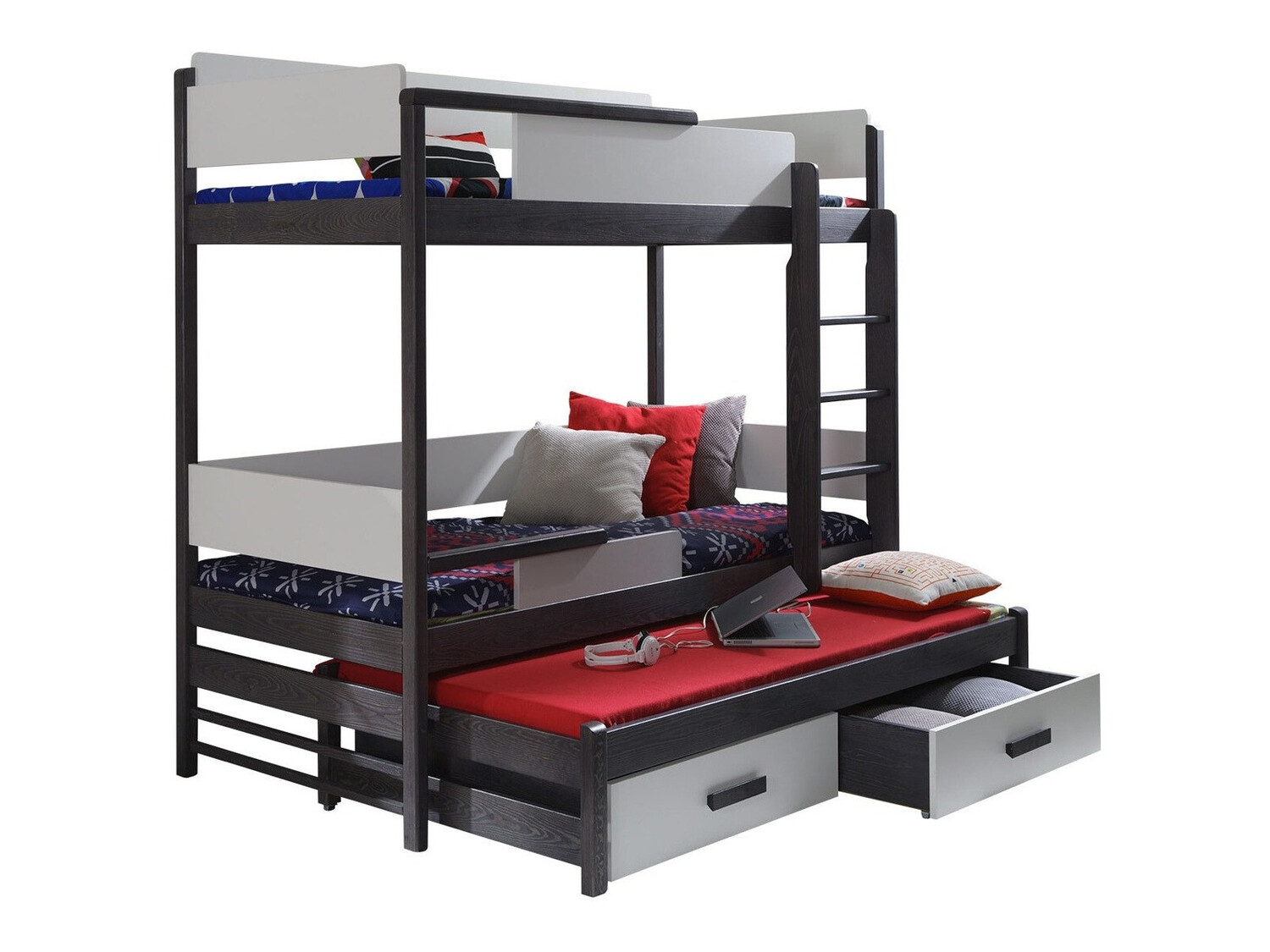 Krevet na kat Henderson 114 (Grafit + Siva)