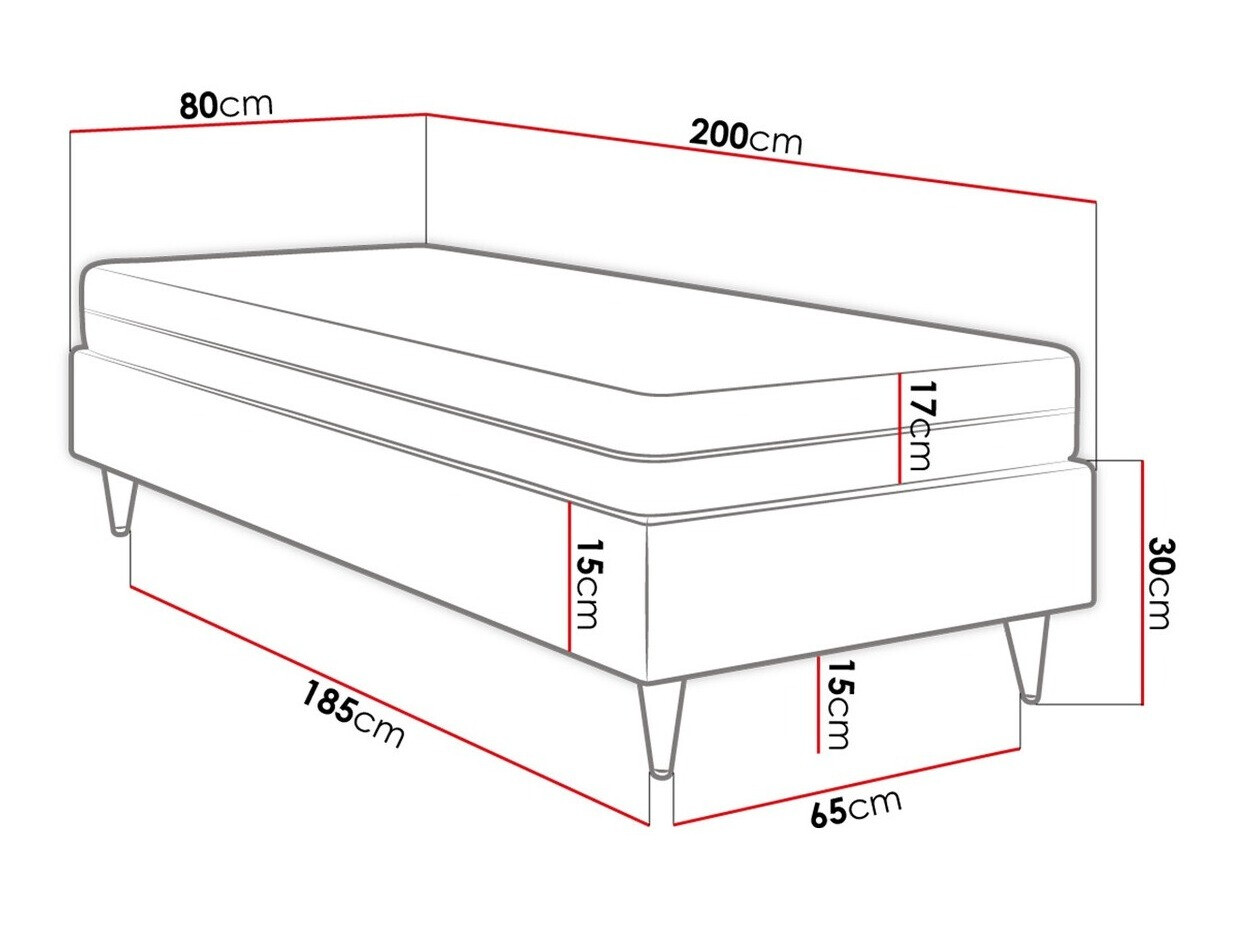 Boxspring krevet Logan 108 (Manila 02)