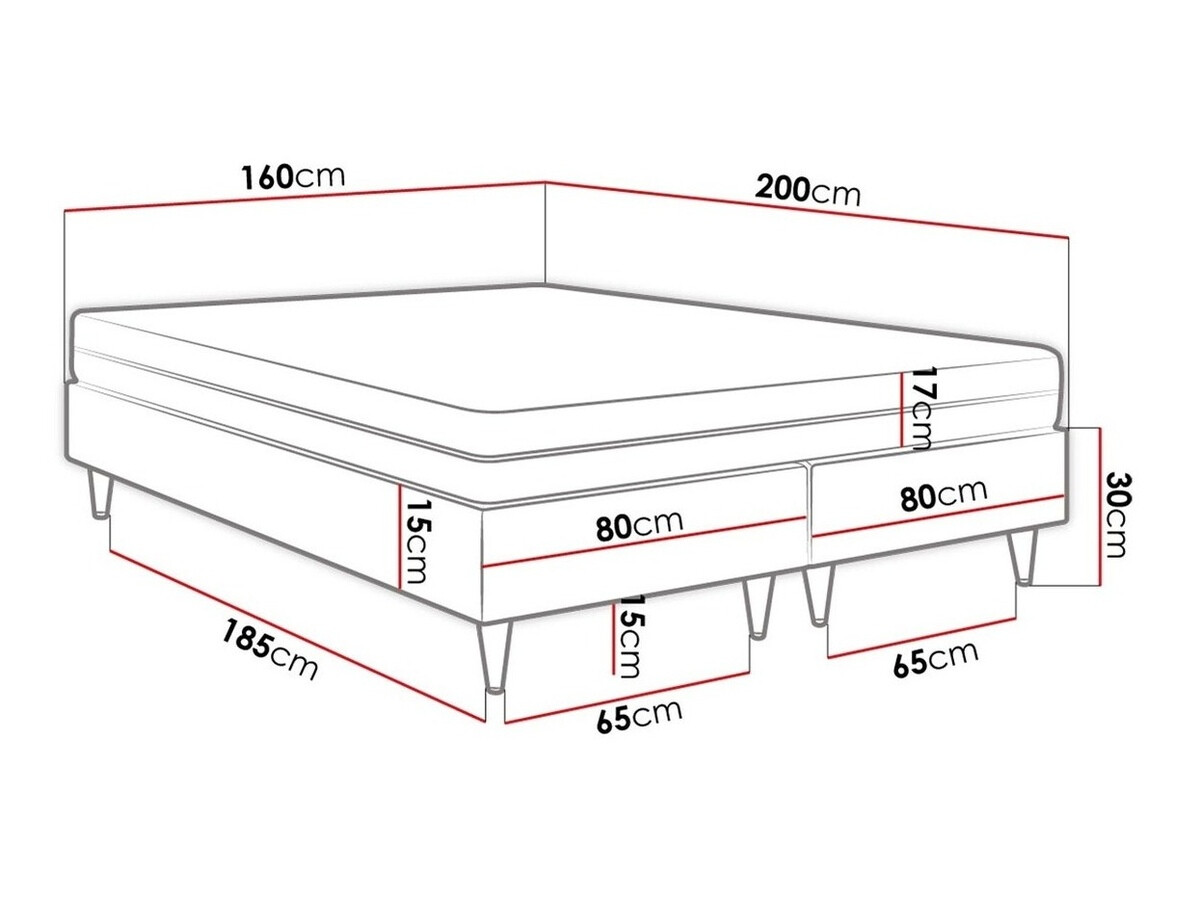 Boxspring krevet Logan 109 (Manila 35)