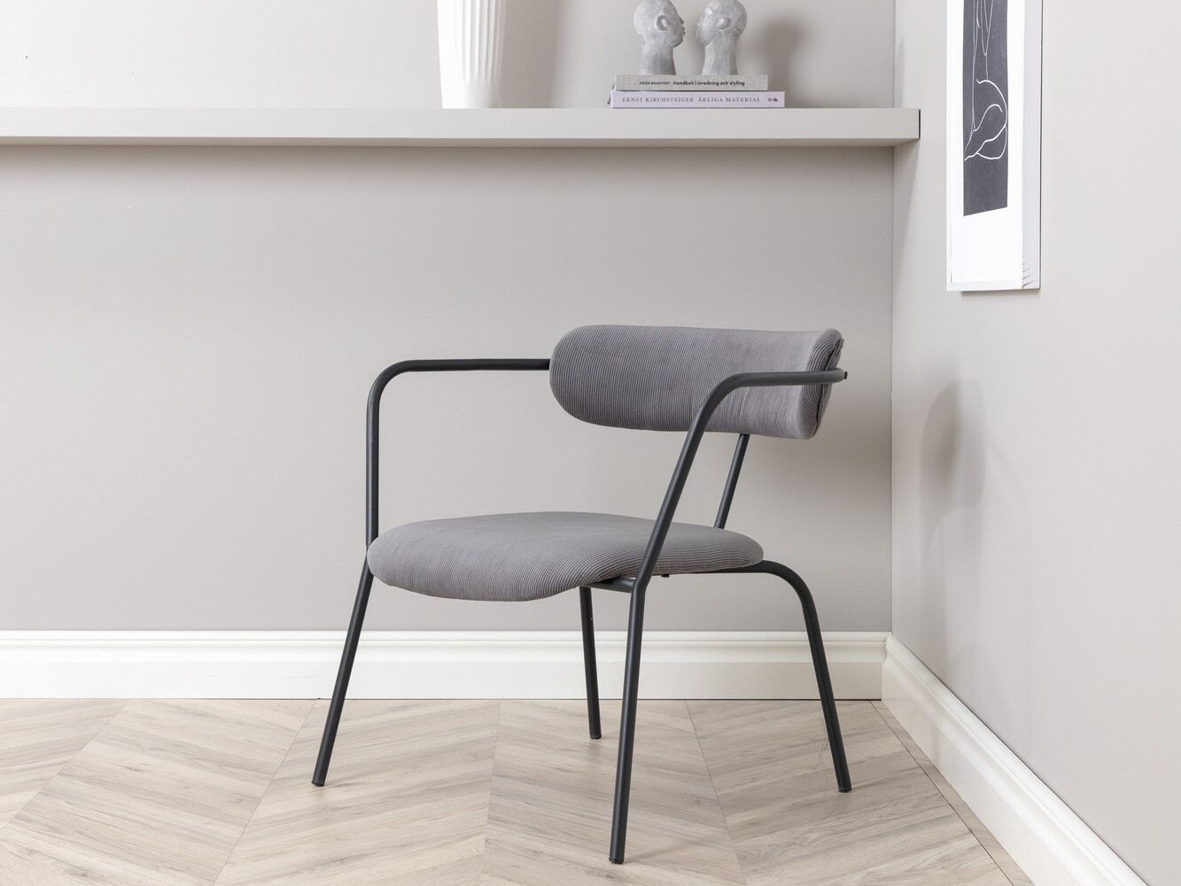 Stolica Dallas 1711 (Siva + Crna)