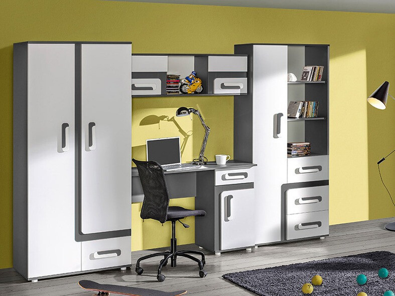 Uredski stol Aviseve 100 (Antracit + Bijela)