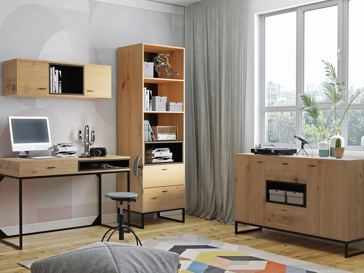 Uredski stol Baltesi 110 (Artisan hrast + Crna)