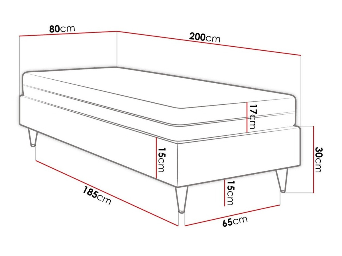 Boxspring krevet Logan 108 (Manila 16)