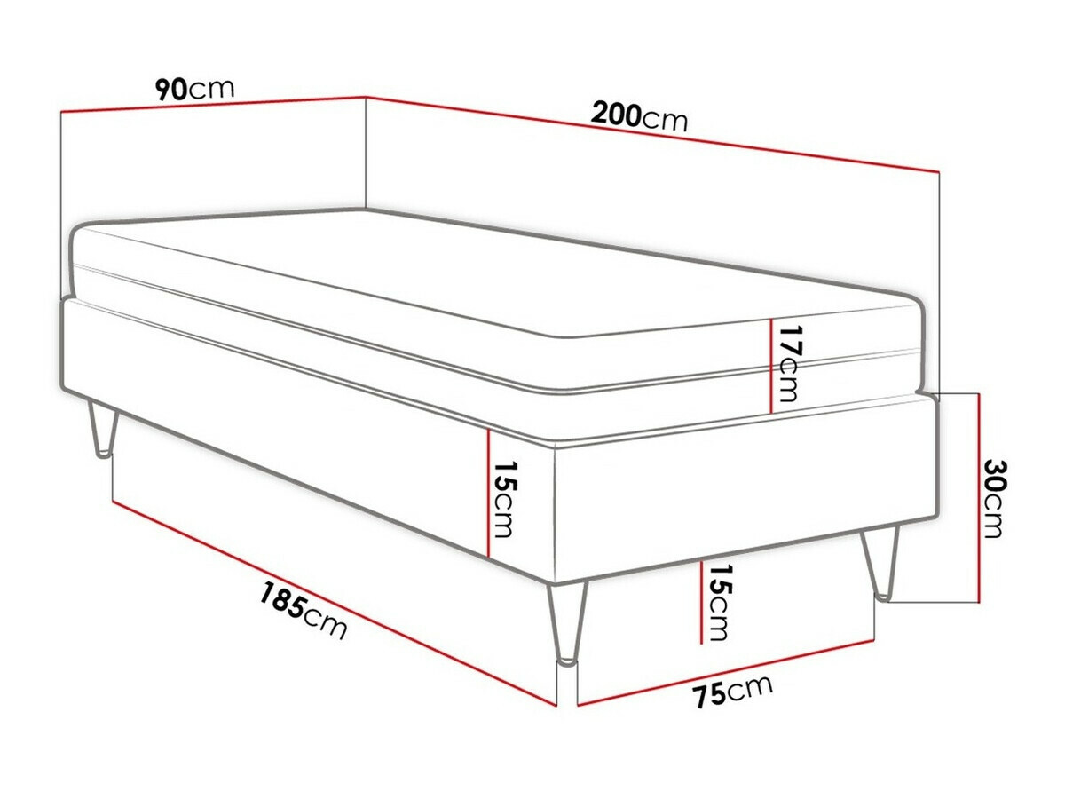 Boxspring krevet Logan 108 (Manila 16)