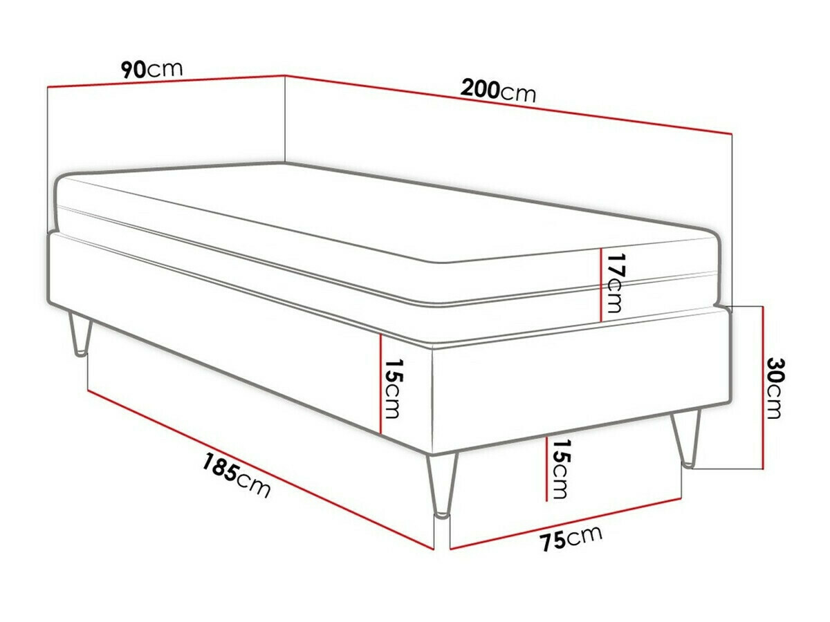 Boxspring krevet Logan 108 (Manila 26)
