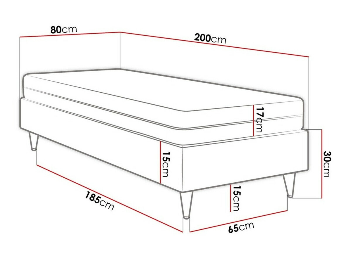 Boxspring krevet Logan 108 (Manila 35)