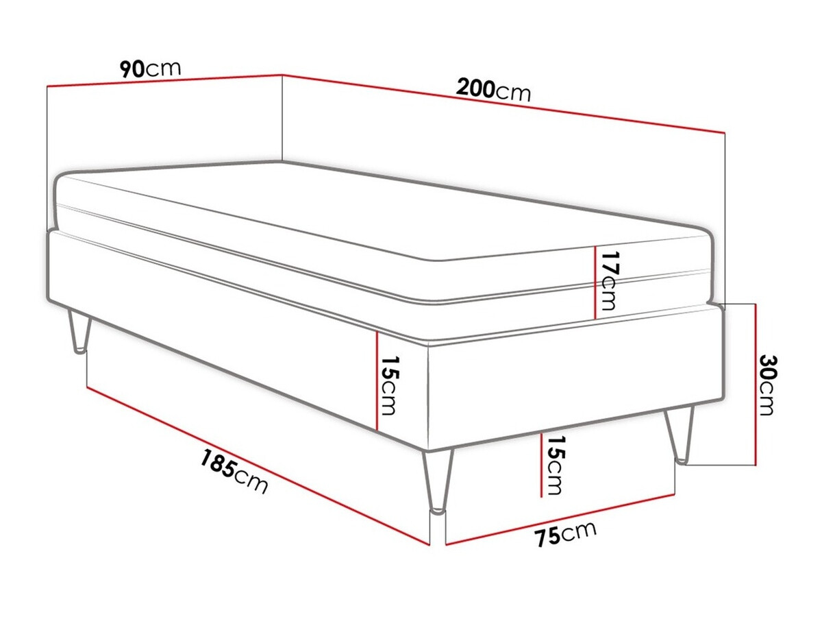 Boxspring krevet Logan 108 (Manila 35)