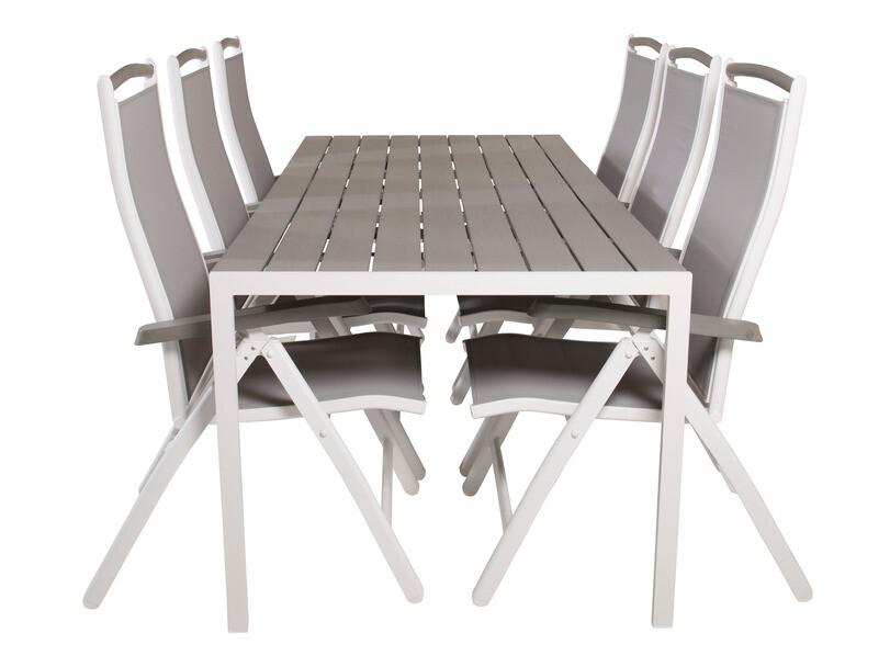 Set stola i stolica Dallas 2325 (Siva + Bijela)