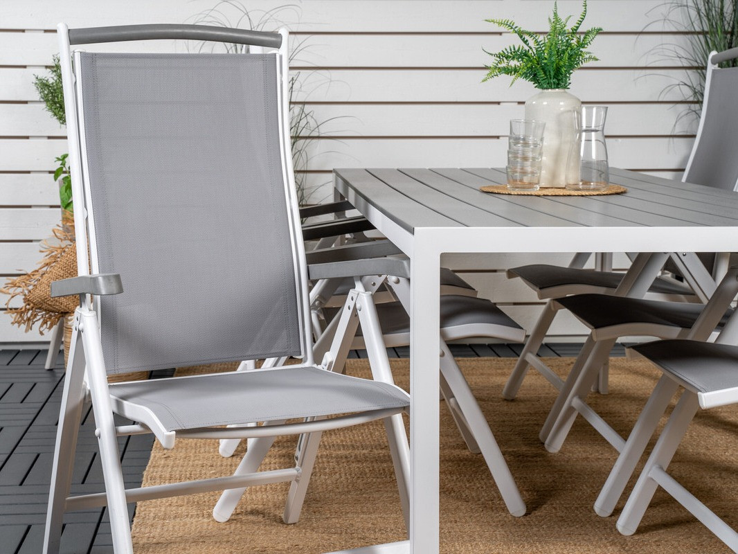 Set stola i stolica Dallas 2325 (Siva + Bijela)