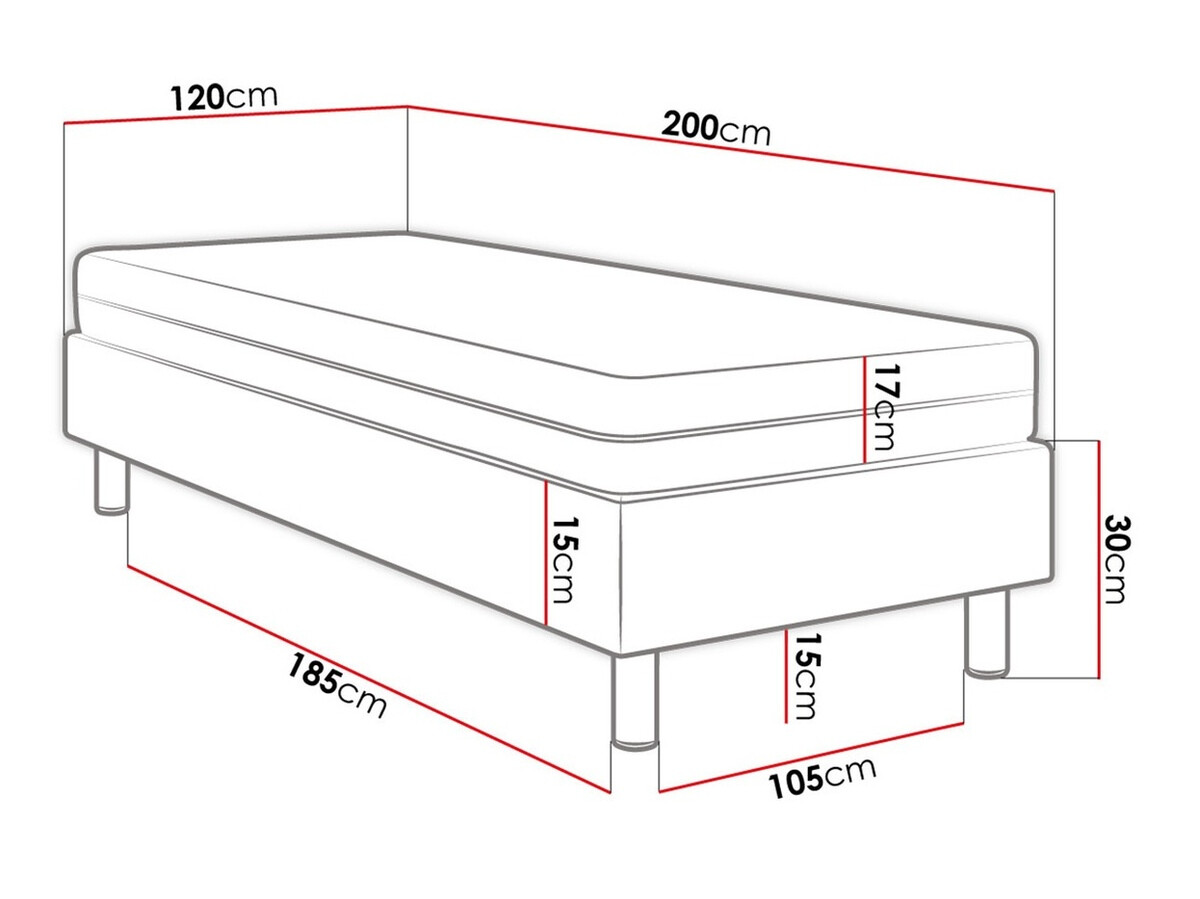 Boxspring krevet Logan 107 (Manila 35)