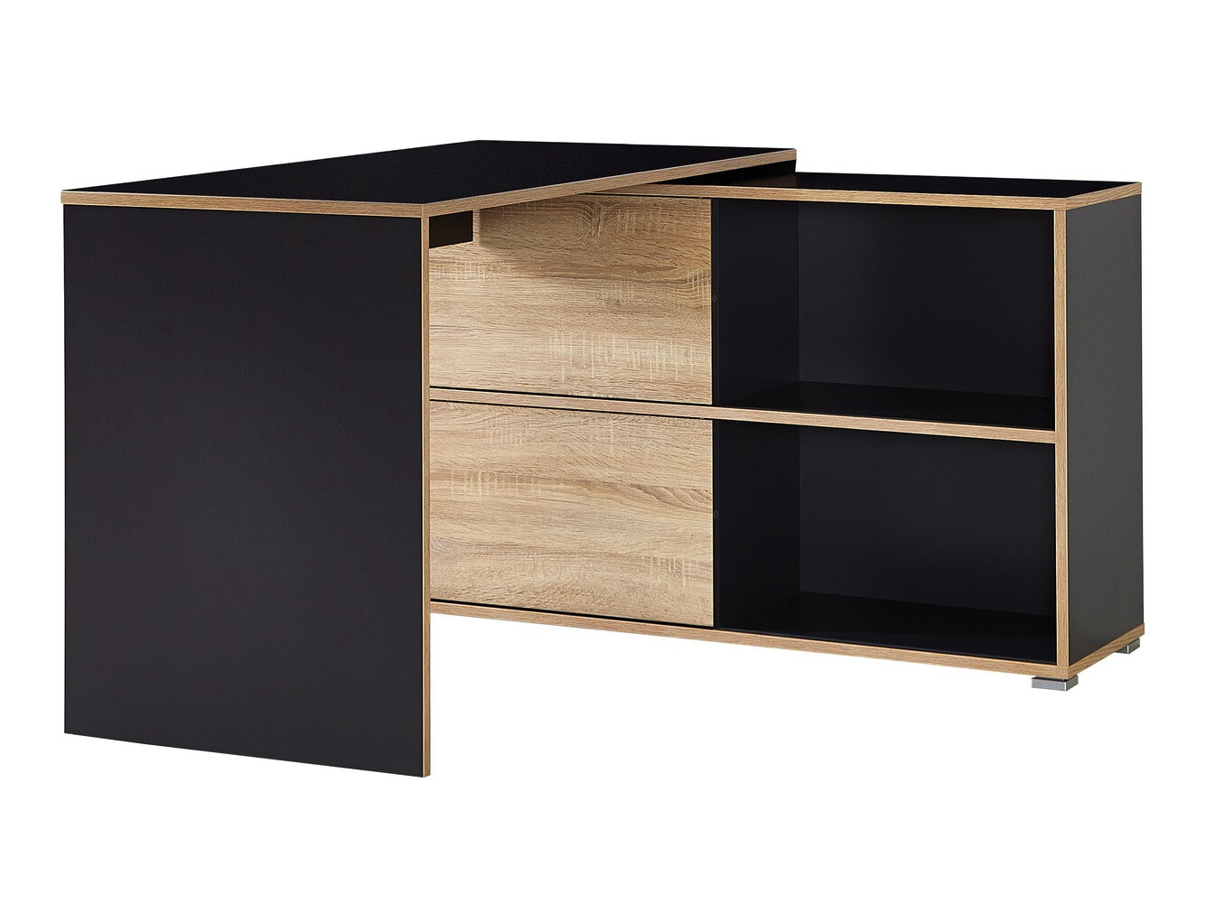 Kutni uredski stol Sacramento 207 (Antracit + Sonoma hrast)