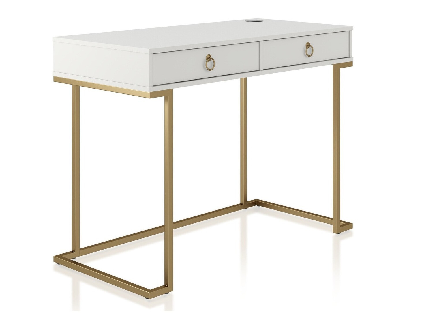 Uredski stol CosmoLiving by Cosmopolitan Fersale 100 (Bijela + Zlatna)