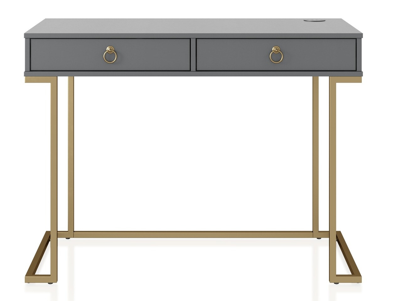 Uredski stol CosmoLiving by Cosmopolitan Fersale 100 (Grafit + Zlatna)