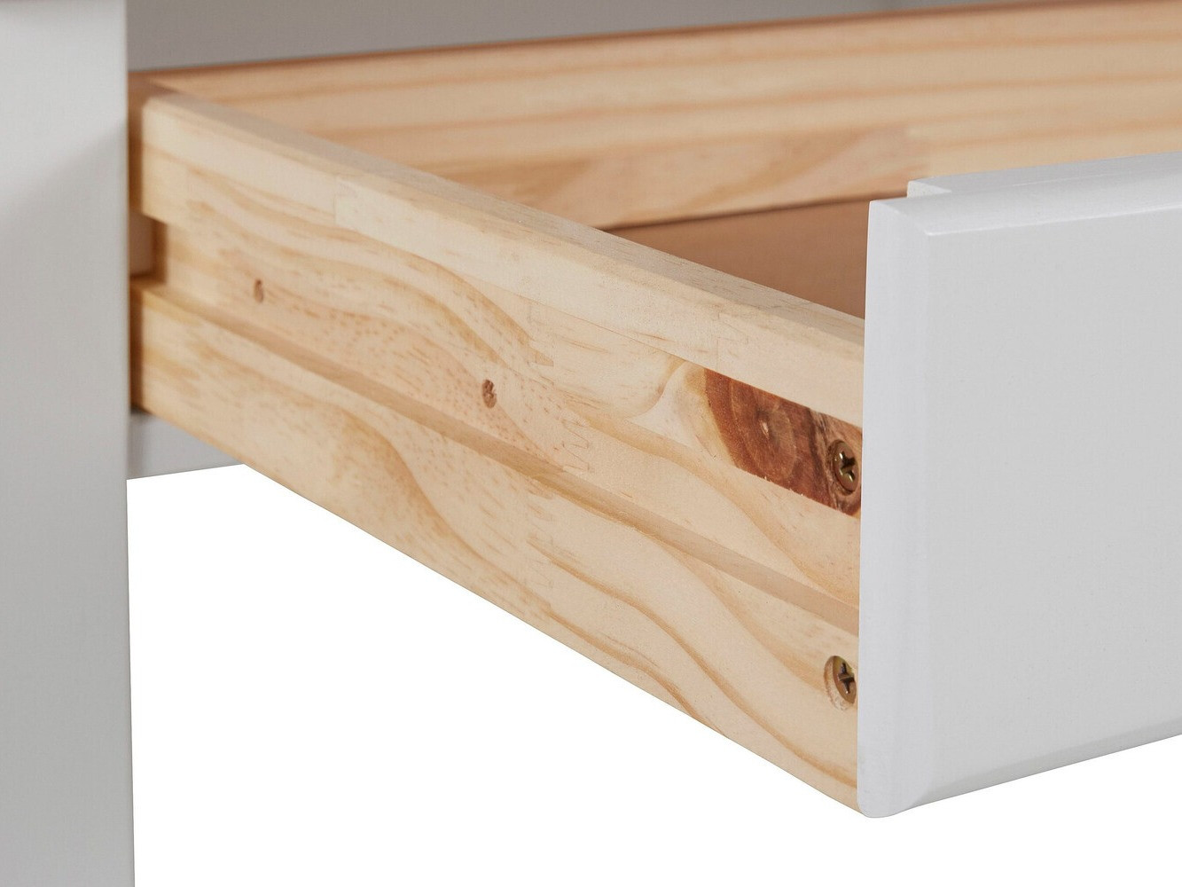 Uredski stol Denton 133 (Bijela + Svijetlo drvo)