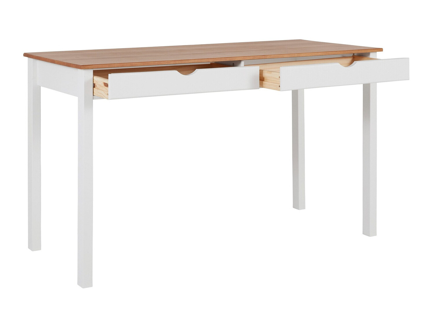 Uredski stol Denton 134 (Bijela + Svijetlo drvo)