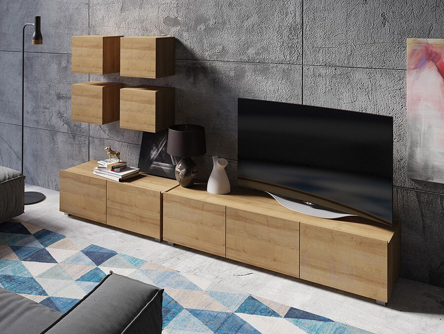 Set za dnevni boravak Tivdalu 132 (Zlatni hrast)