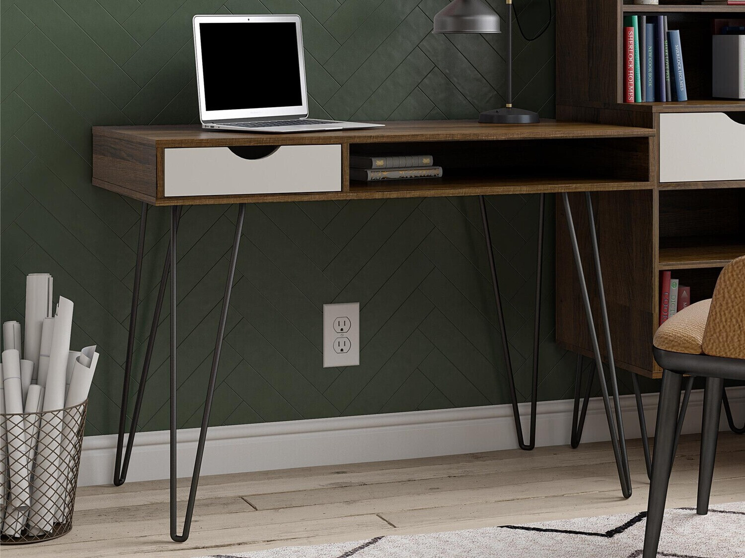 Uredski stol Novogratz 148 (Hrast + Siva)