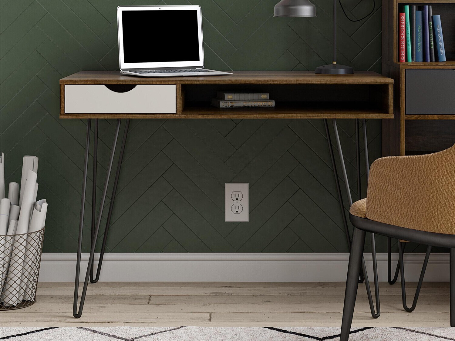 Uredski stol Novogratz 148 (Hrast + Siva)