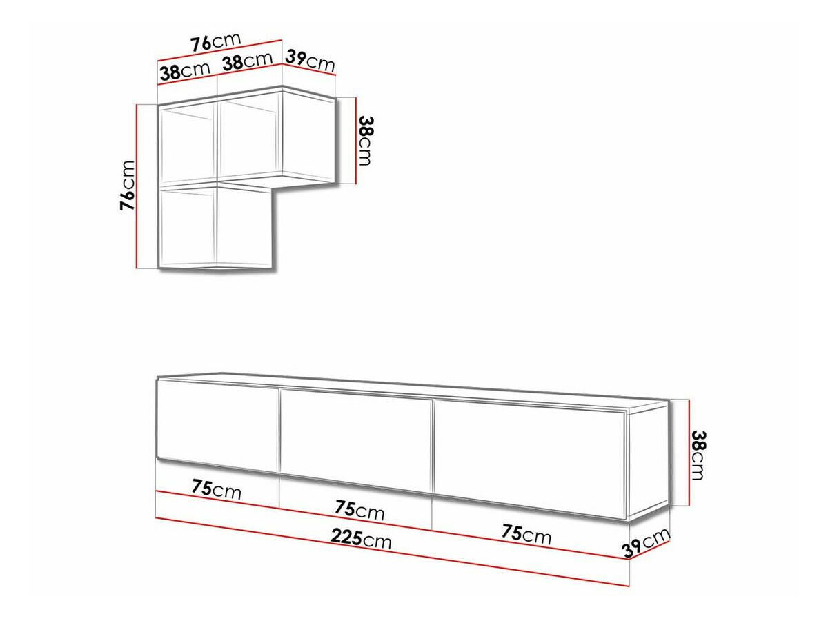 Set za dnevni boravak Corbele 111 (Bijela)