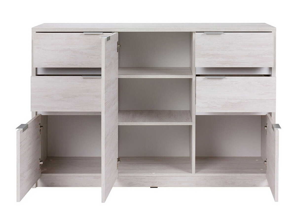 Set za dnevni boravak Fivelbo 117 (Hrast Monastery + Sjajno crna)