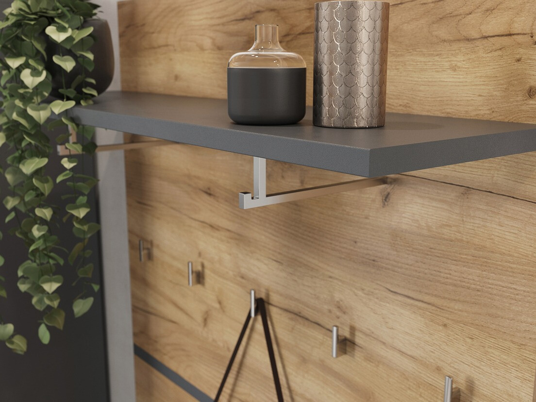 Vješalica Elitivi 102 (Antracit + Navarra hrast)