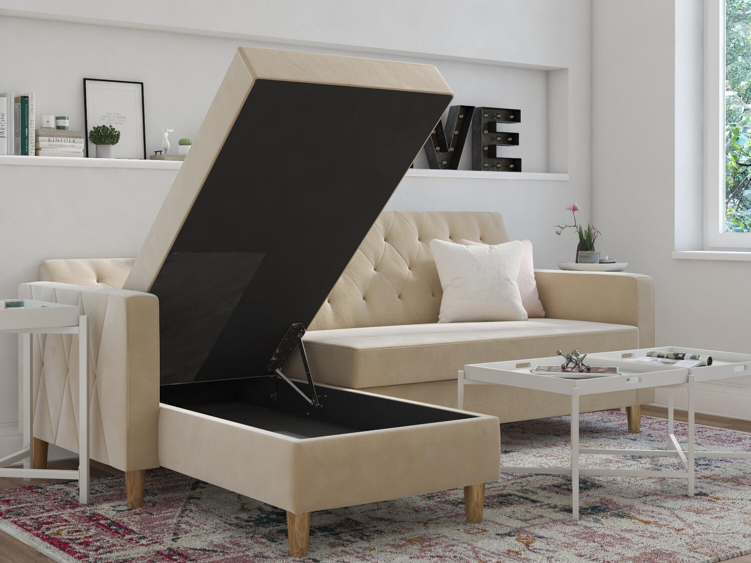 Kutna garnitura CosmoLiving by Cosmopolitan 104 (Krem)