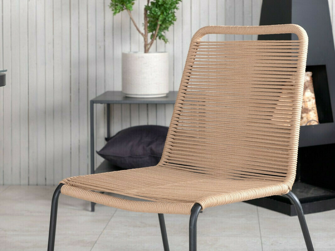 Set stola i stolica Dallas 2477 (Svijetlo smeđa + Crna)