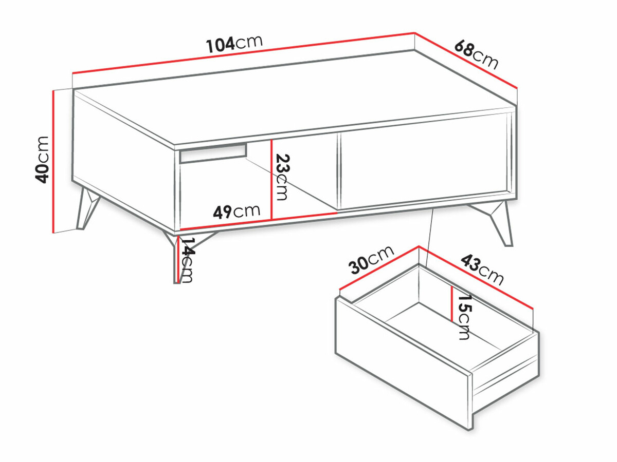 Stolić za kavu Alelmo 100