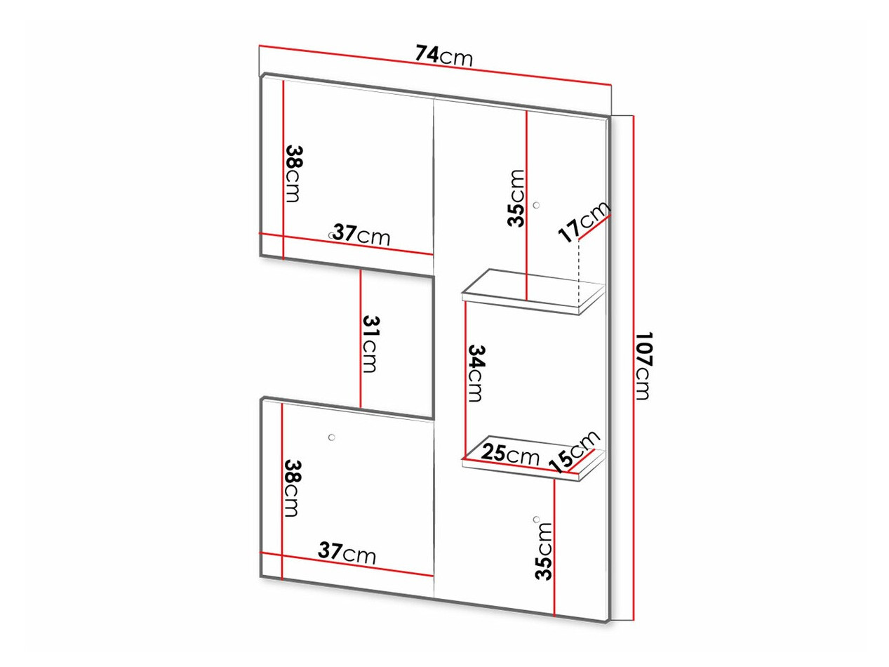 Zidna polica Tenodeu 113