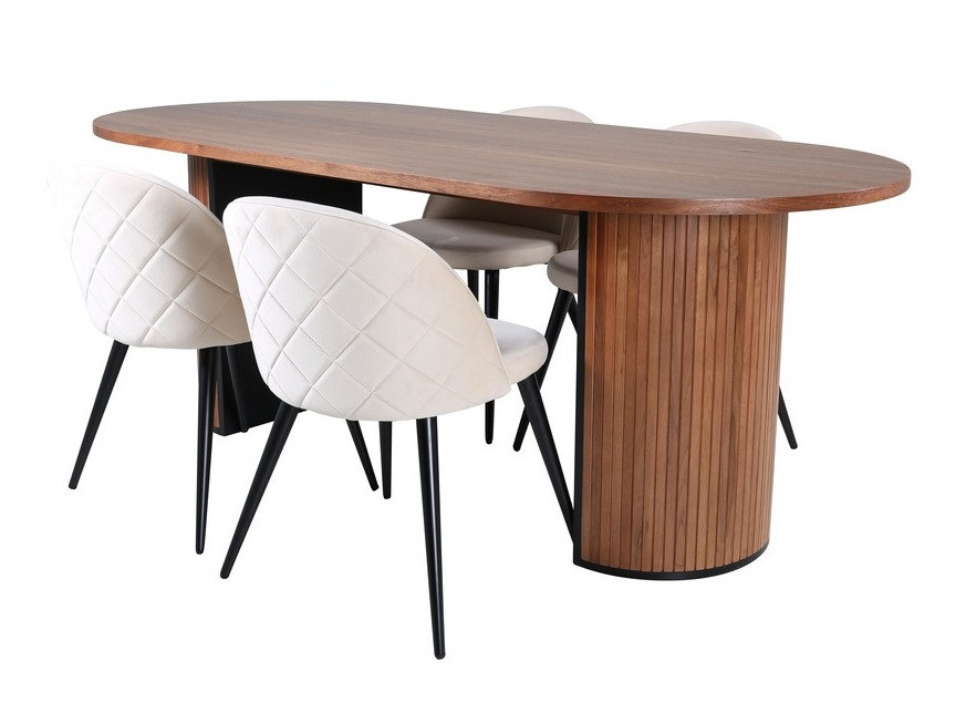 Blagovaonski set Dallas 2764 (Krem + Crna)