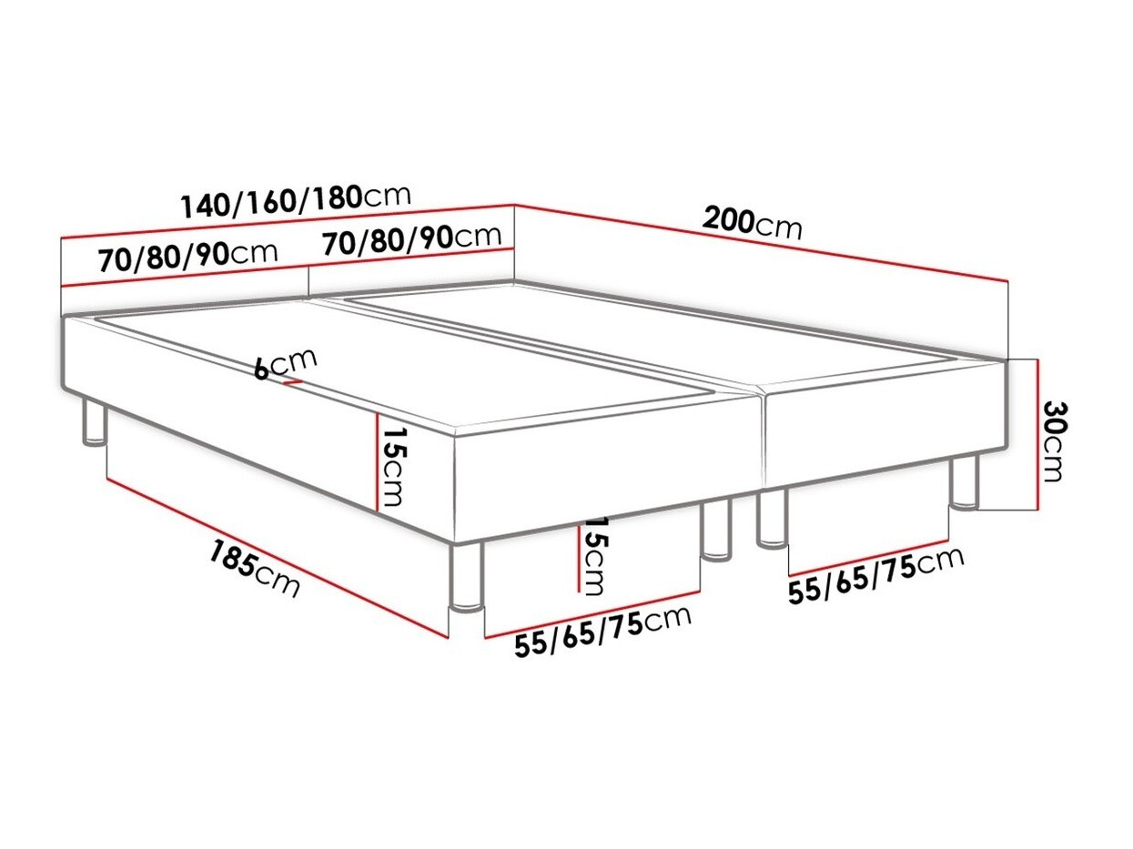 Boxspring krevet Logan 101 (Manila 09)