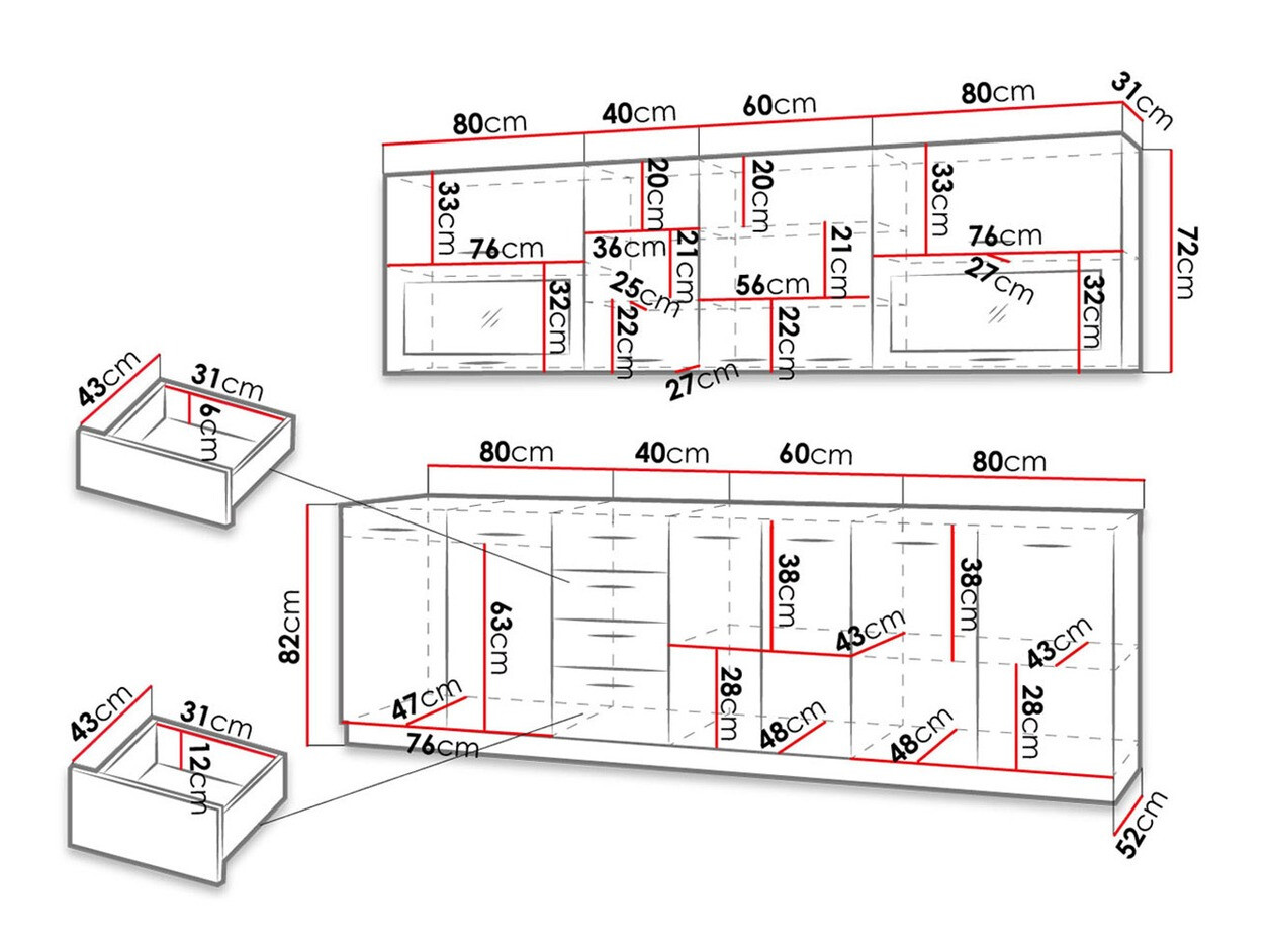 Kuhinjski set Tucson 159