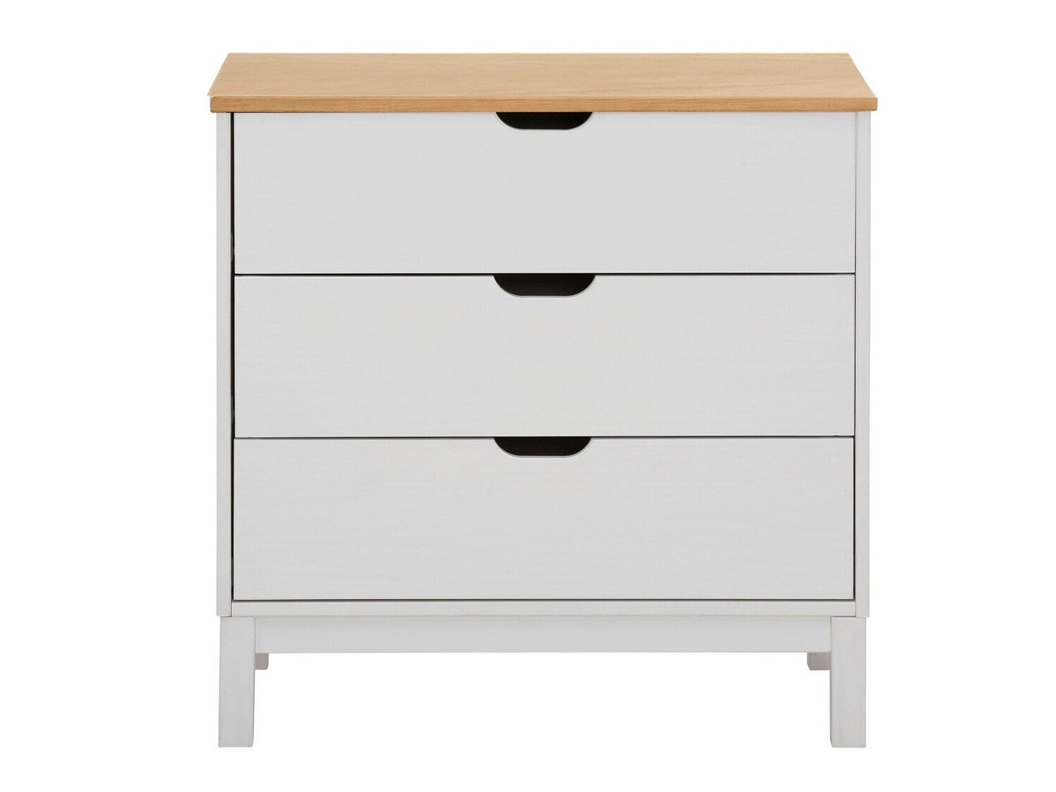 Komoda Denton 544 (Bijela + Smeđa)