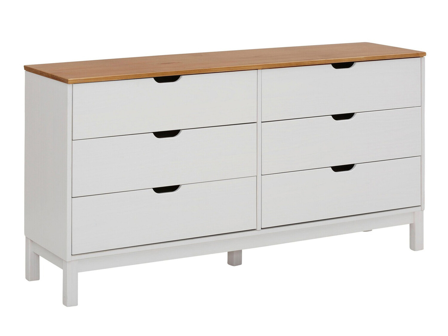 Komoda Denton 546 (Bijela + Smeđa)