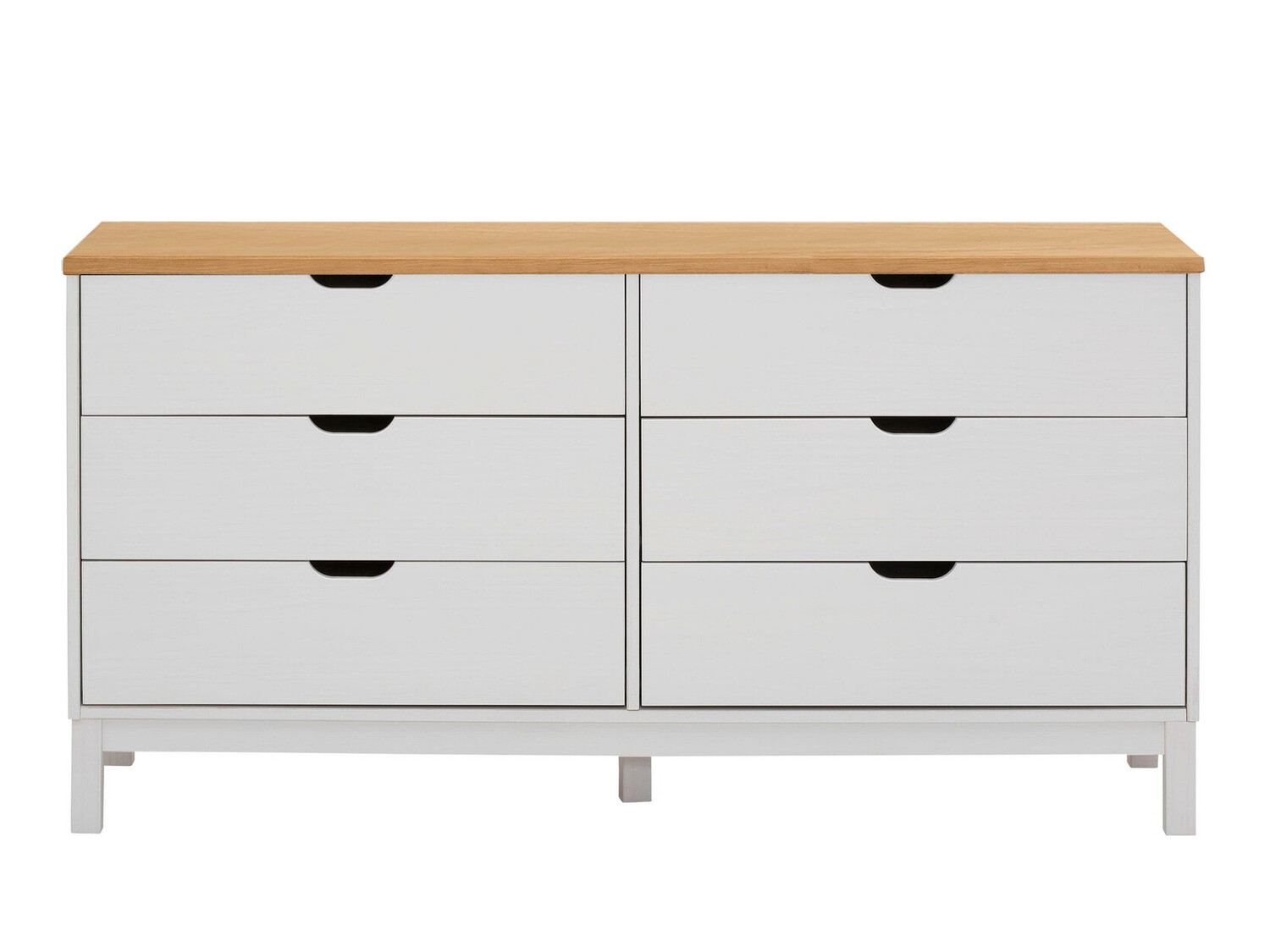 Komoda Denton 546 (Bijela + Smeđa)